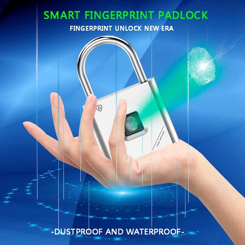 

1 Pcs Fingerprint Lock Smart Lock Keyless with USB Charging & 1 Pcs RGB Soft Gaming Mouse Pad 80X30cm