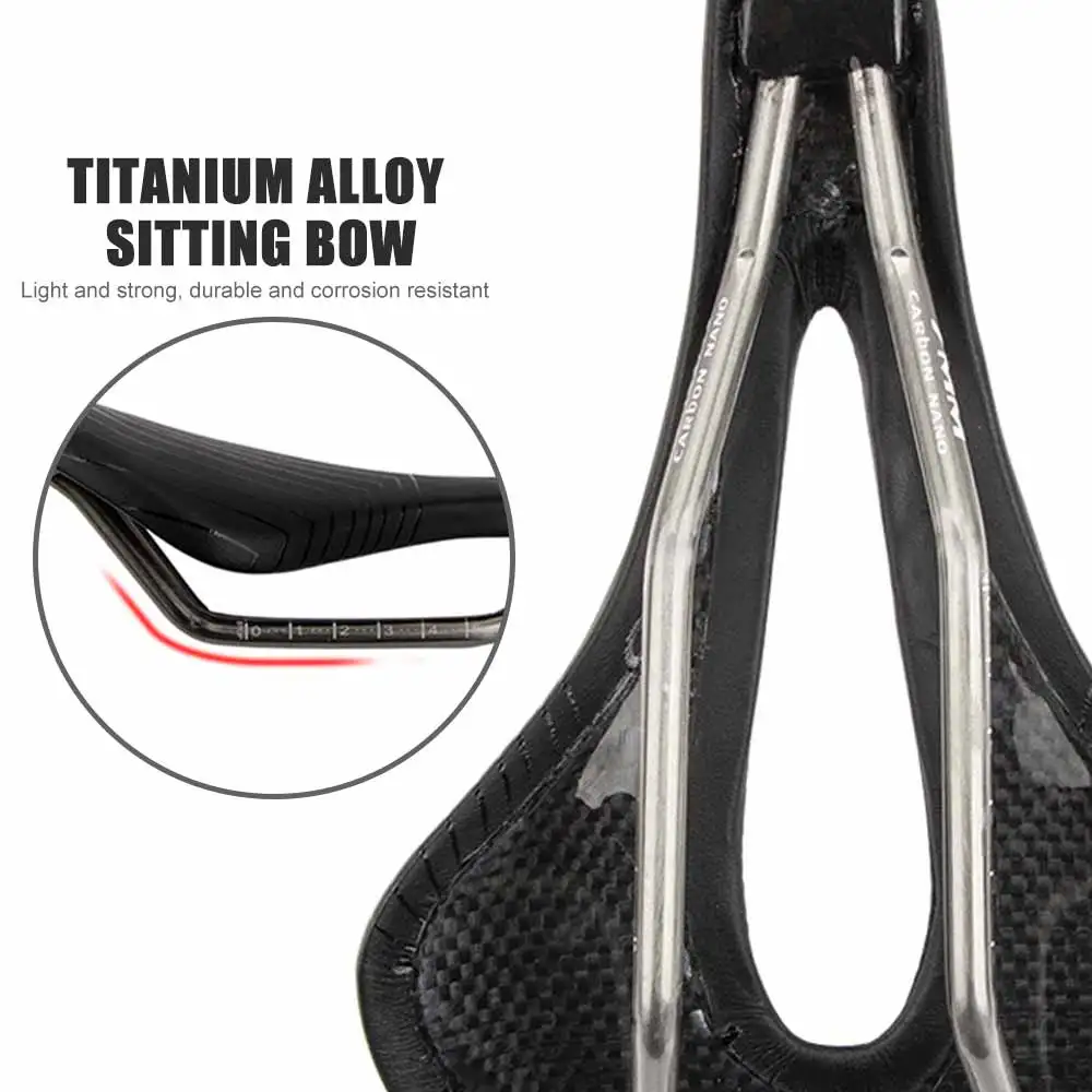 

GUB Bicycle Saddle 1183 Tcarbon Fibre Human Ergonomics Saddle Cushion 146mm Hollow Titanium Rail Road Mtb Bike Saddle 165 G