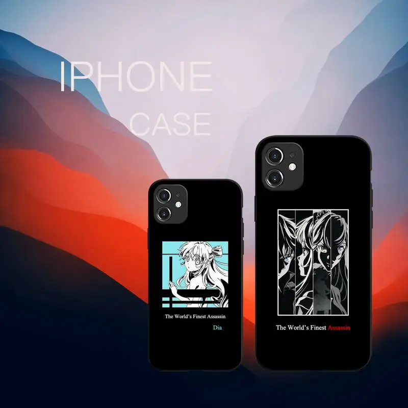 

Worlds Best Finest Assassin Lugh Anime Phone Case Black Color For iPhone 13 12 Mini 11 Pro X XR XS Max 7 8 6 6s Plus SE Cover
