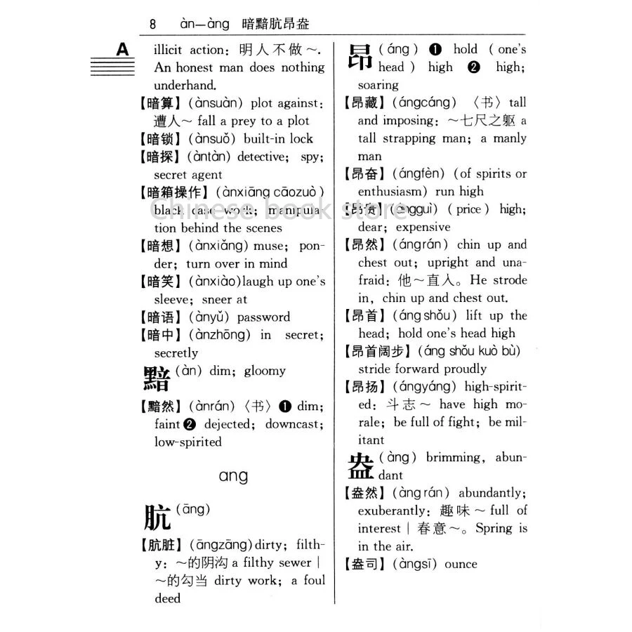 Китайско-английский словарь Booculchaha Обучающая книга с китайскими инструментами