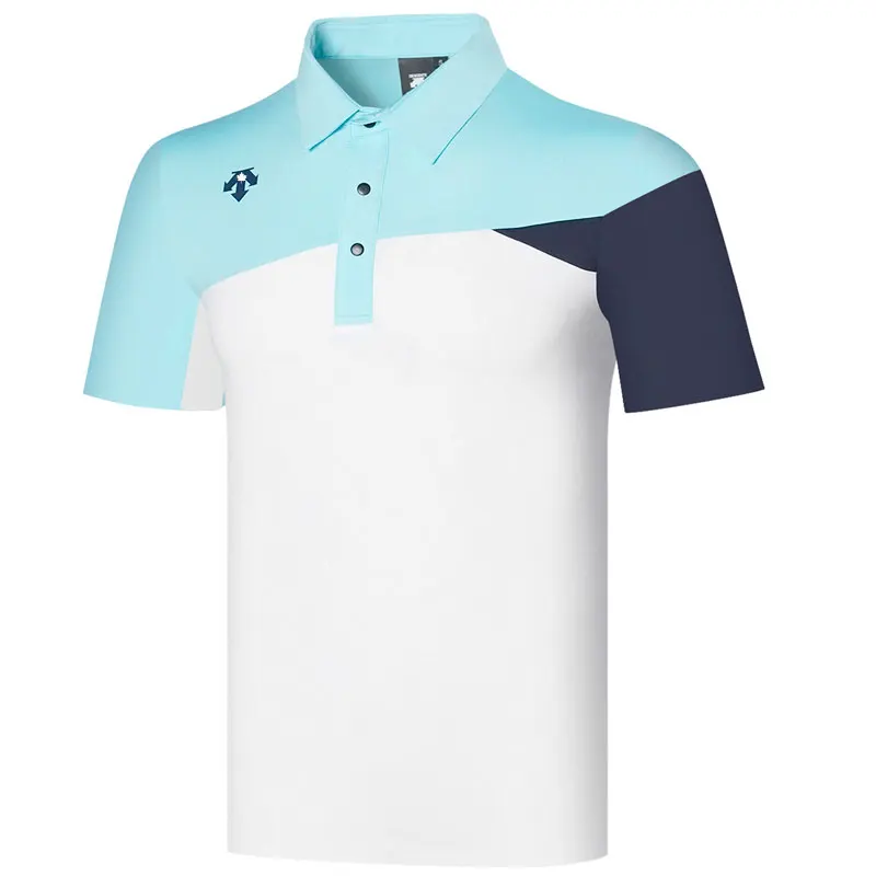 Рубашка для гольфа мужская летняя футболка с коротким рукавом дышащая