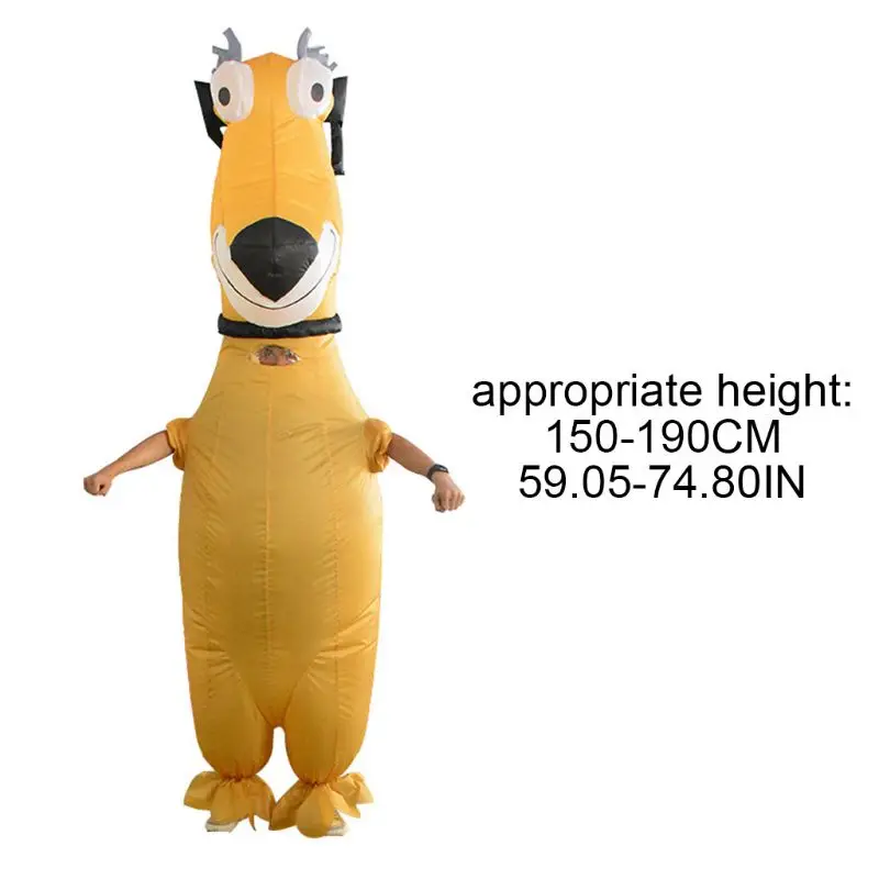 

Inflatable Cartoon Dog Costume Adult Funny Blow up Outfit Christmas Halloween Cosplay Fancy Dress Jumpsuit