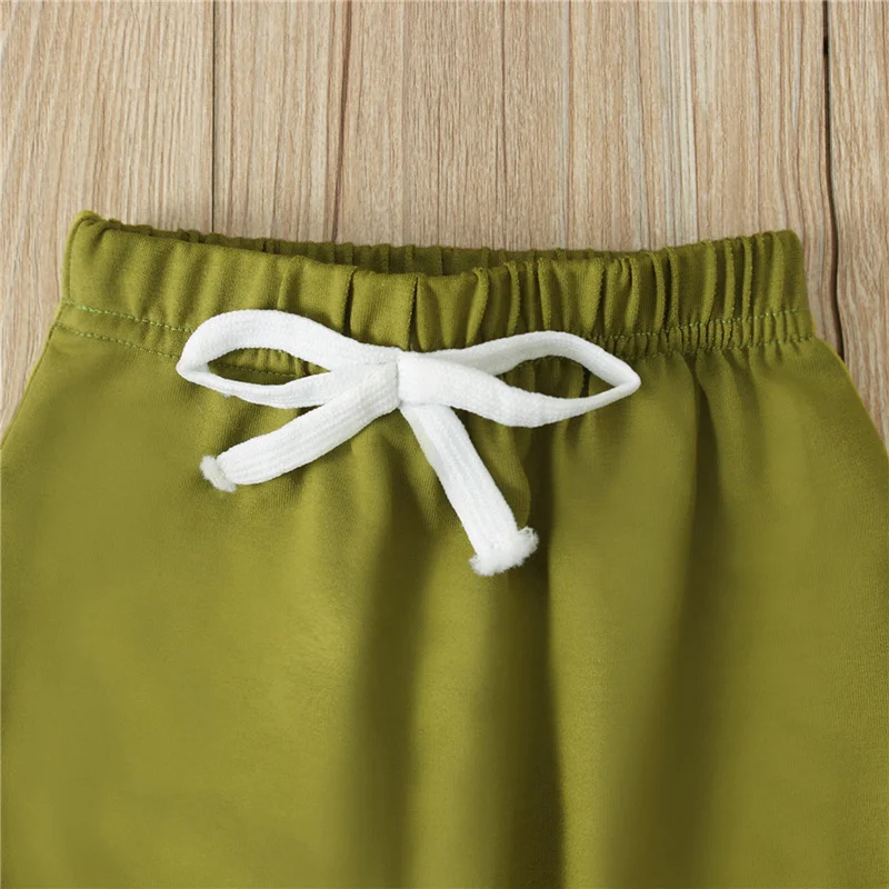 

2Pcs Unisex Baby Clothing Set Kid's Long Sleeve Hoodie Button Down Solid Romper Drawstring Lace Up Pants for Toddlers 0 24M