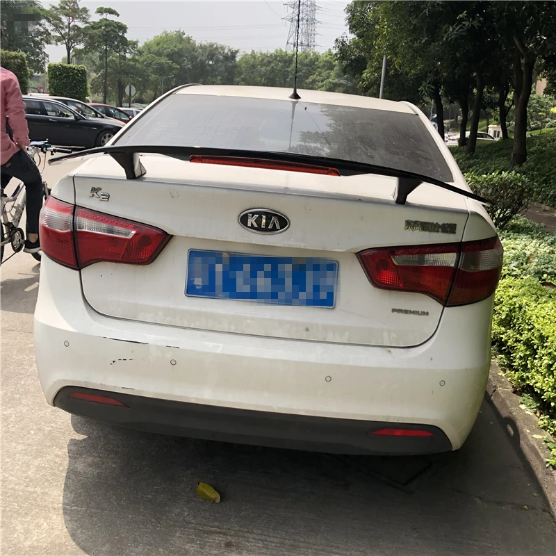 Спойлер для KIA K2 2006-2018 высококачественный спойлер Rio TF из ABS материала заднее крыло