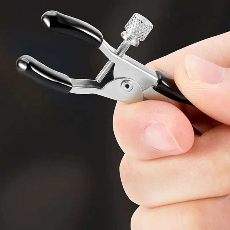 Эротическая связывающая игрушка для усмирения зажимы сосков цепь колокольчик