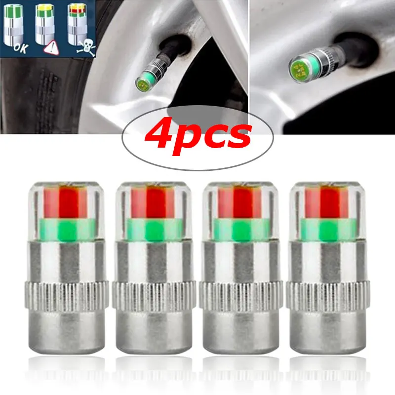 

Датчик давления в шинах Vehemo, пластмассовый манометр TPMS сердечник клапана, 4 шт./компл.