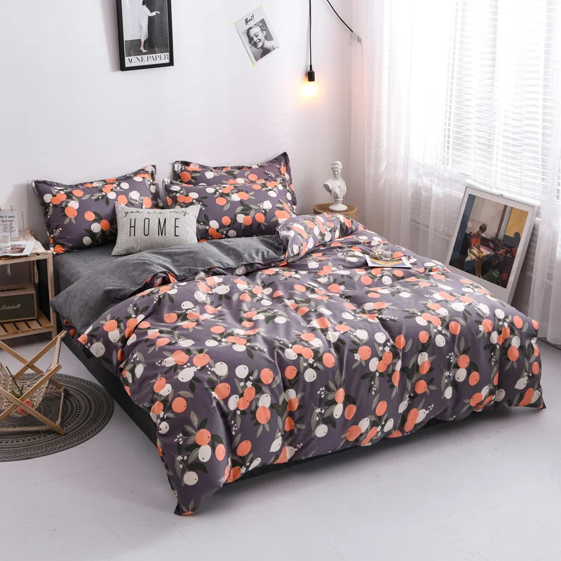 

3pcs Kids Bedding Set Children Quilt Cover Soft Microfiber Comforter Cover with 2 Pillow Shams Cute Bedding Set Zipper Closure