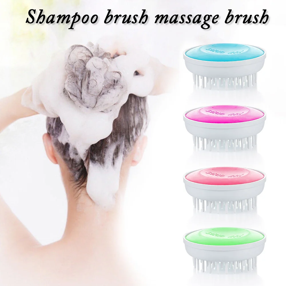 Горячая силиконовая щетка для массажа головы гребень Шампунь Щетка душа ванна