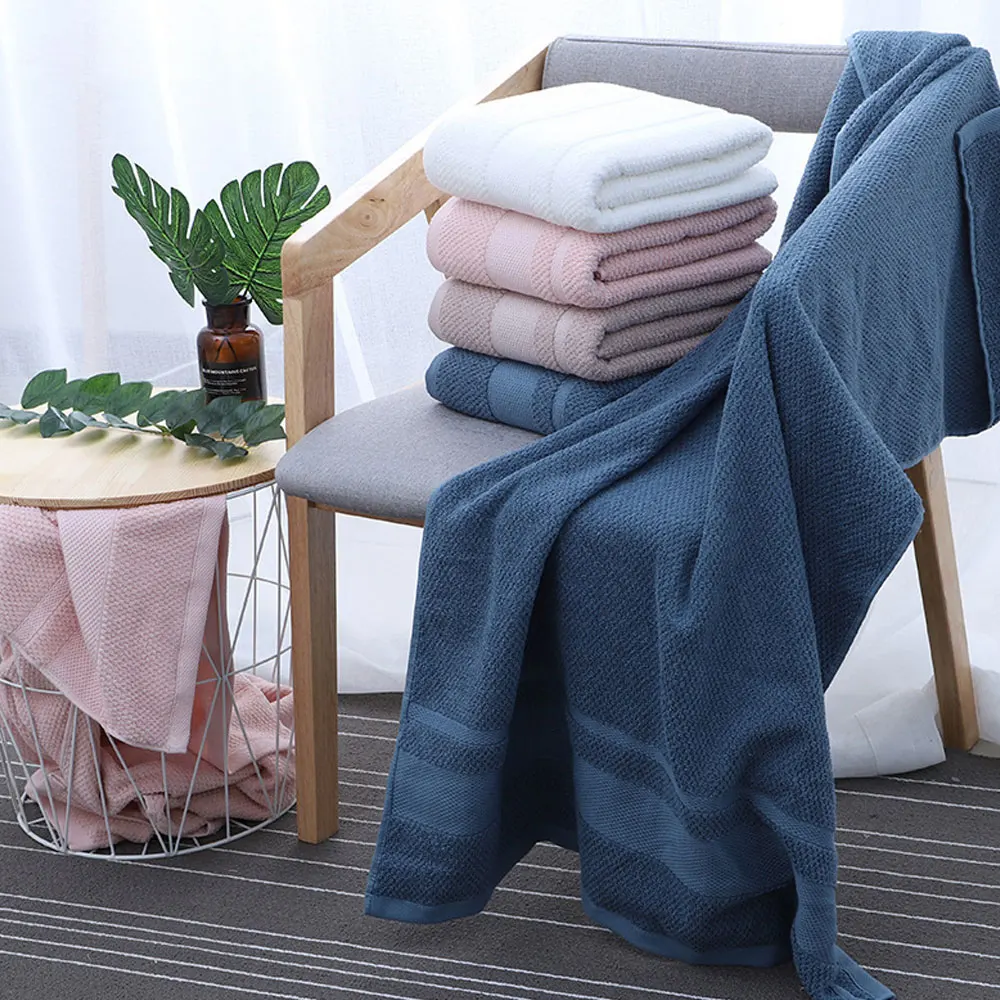 

Cotton Super Absorbent Bath Towel Bath Towel Thick Soft Bathroom Towels Comfortable Beach TowelsFor Adults Kids