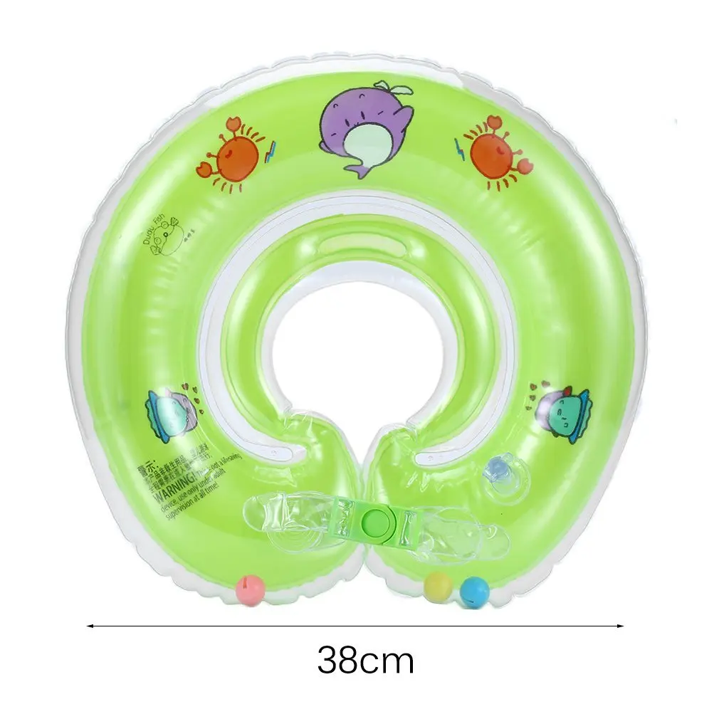 

Inflatable Circle Infant Adjustable Swimming Neck Baby Swim Ring Float Ring Safety Double Protecting Baby Swim Accessories