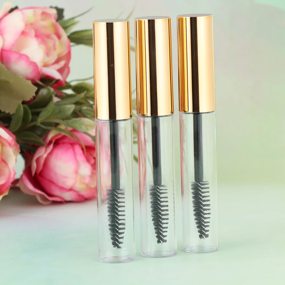 

10pcs Mascara Bottle Empty Refillable Bottles Portable Eyelash Growth Liquid Storage Container for Home Travel with 4pcs Funnel