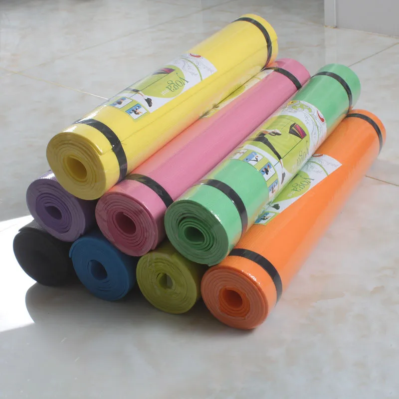 Коврик для йоги и упражнений 4 мм коврики спортзала тренировок пилатеса домашние