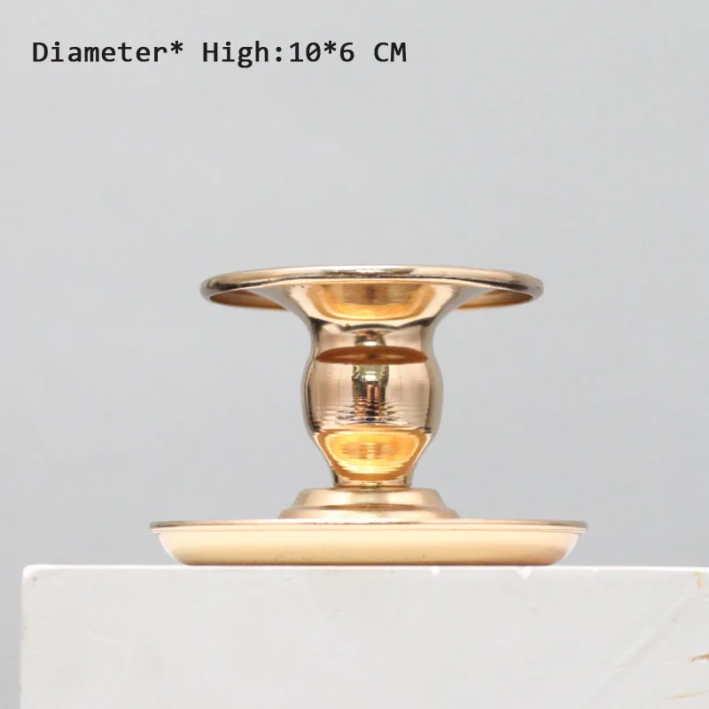 6 шт./партия металлический подсвечник декоративный для дома геометрический Свеча