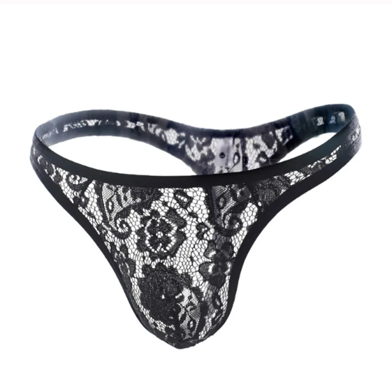 Новые мужские трусы одежда с карманом для брюк нижнее белье кружевные стринги
