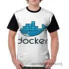Забавная семейная Одинаковая одежда, футболка Docker для мужчин, женская футболка с принтом, детские топы с коротким рукавом, футболка