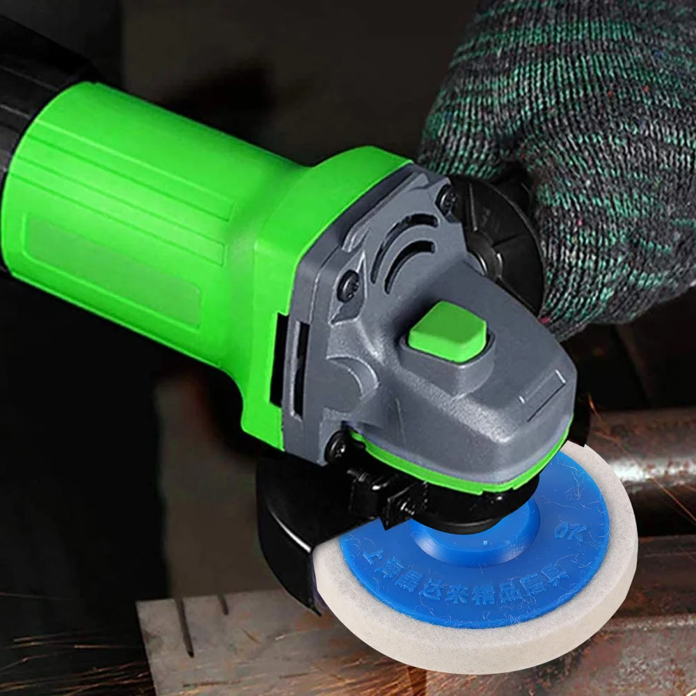 

10Pcs Polishing Brushes Polishing Wheels Grinding Tools with Broken Waxes (Blue)