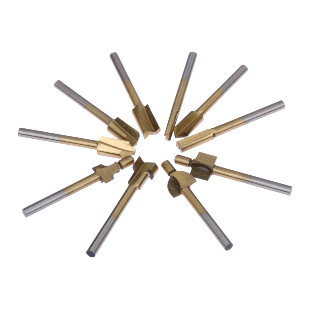 Новинка деревообрабатывающий фрезерный станок с горячим хвостовиком 10 шт. 1/8