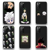 hunter x hunter hxh gon killua anime phone case for samsung galaxy note20 ultra 7 8 9 10 plus lite m51 m21 m31s j8 2018 prime