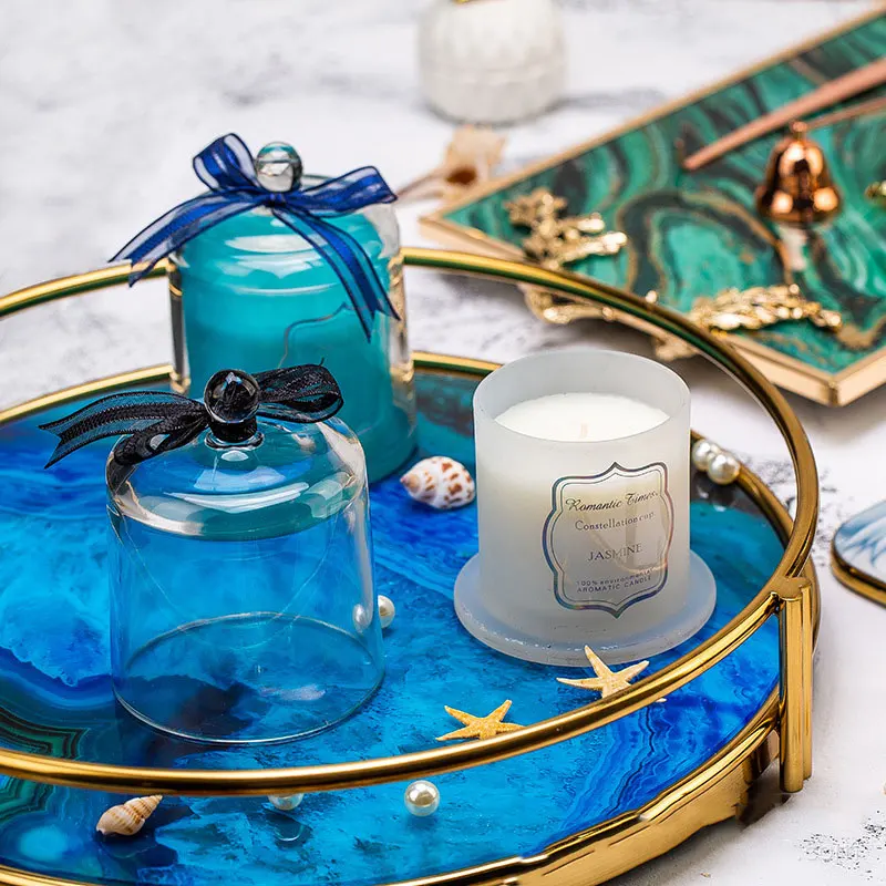 Натуральное кокосовое масло ароматизированные стеклянные свечи сувенирные