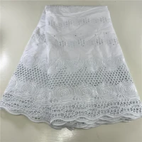 swiss voile lace in switzerland with stones african nigerian dry lace fabrics high quality 100 cotton lace fabric sew 2343