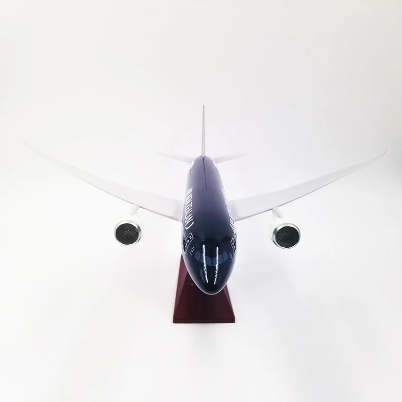 1/145 масштаб 43 см самолет Boeing B787 Dreamliner самолет черный новозеландские авиалинии модель с основанием литой под давлением пластиковой смолы самолет