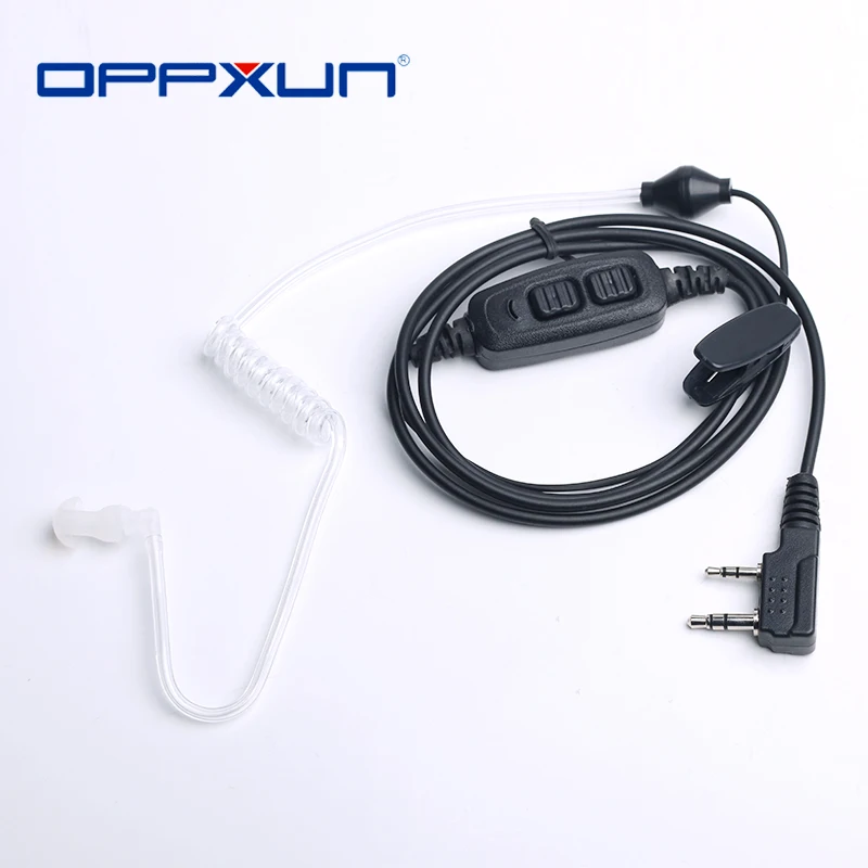 

2021 Hot Sale Dual PTT Air Duct Earpiece With Mic Headset for Baofeng Two Way Radio UV-82 UV82L UV-89 Walkie Talkie Earphone