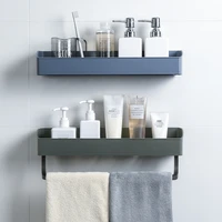 household items bathroom accessories mounted bathroom organizer shelf bath kitchen towel holder cosmetic shampoo storage rack