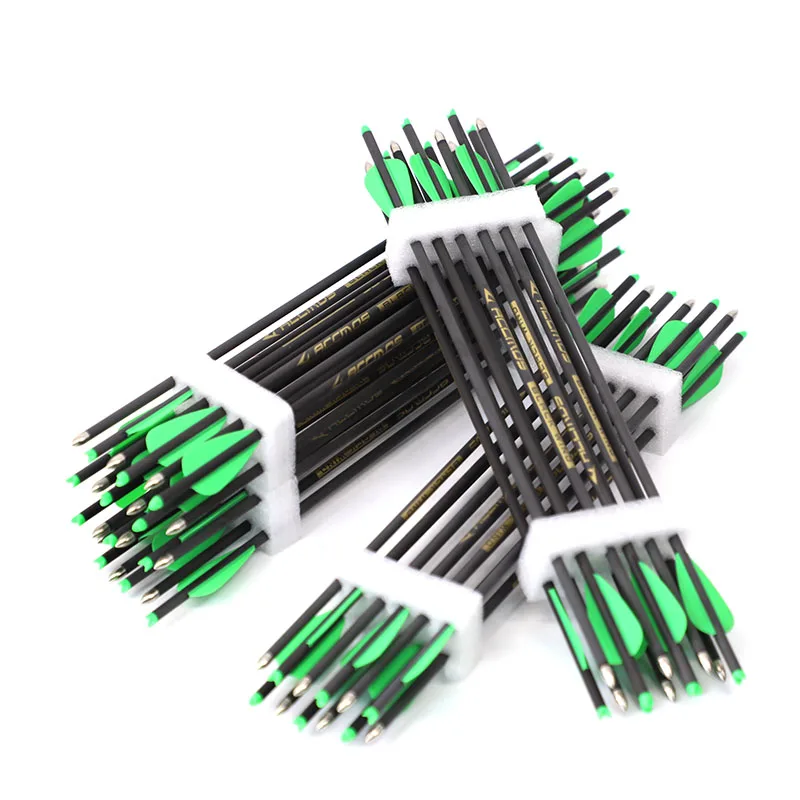 

10pcs ID4.2mm Pure Carbon Crossbow Bolt Arrows with Shaft Length 10/13inch For Crossbow Archery