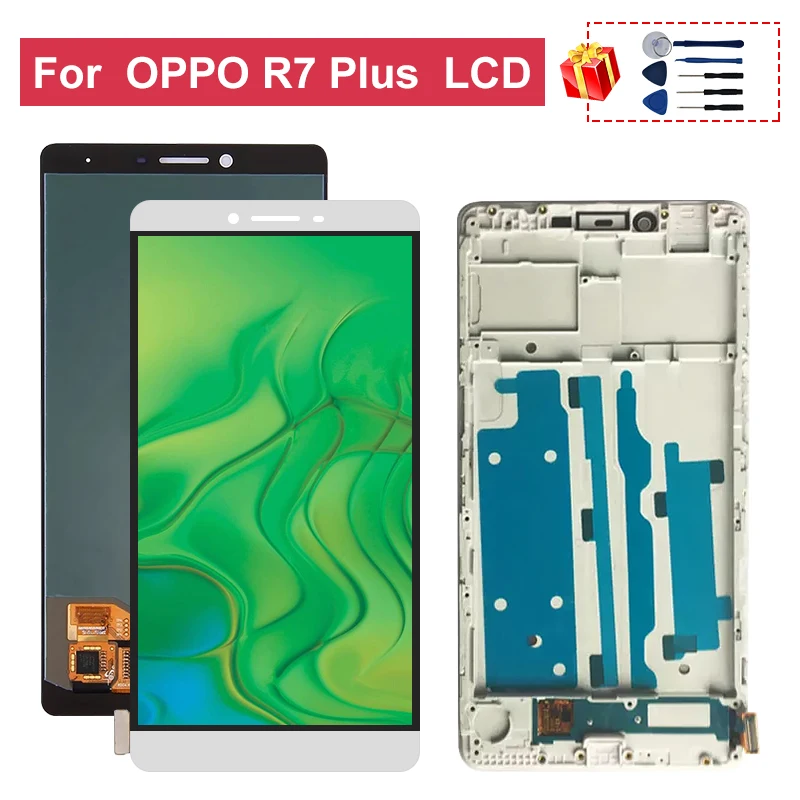6 0 &quotЖК дисплей для OPPO R7 Plus ЖК кодирующий преобразователь сенсорного экрана в