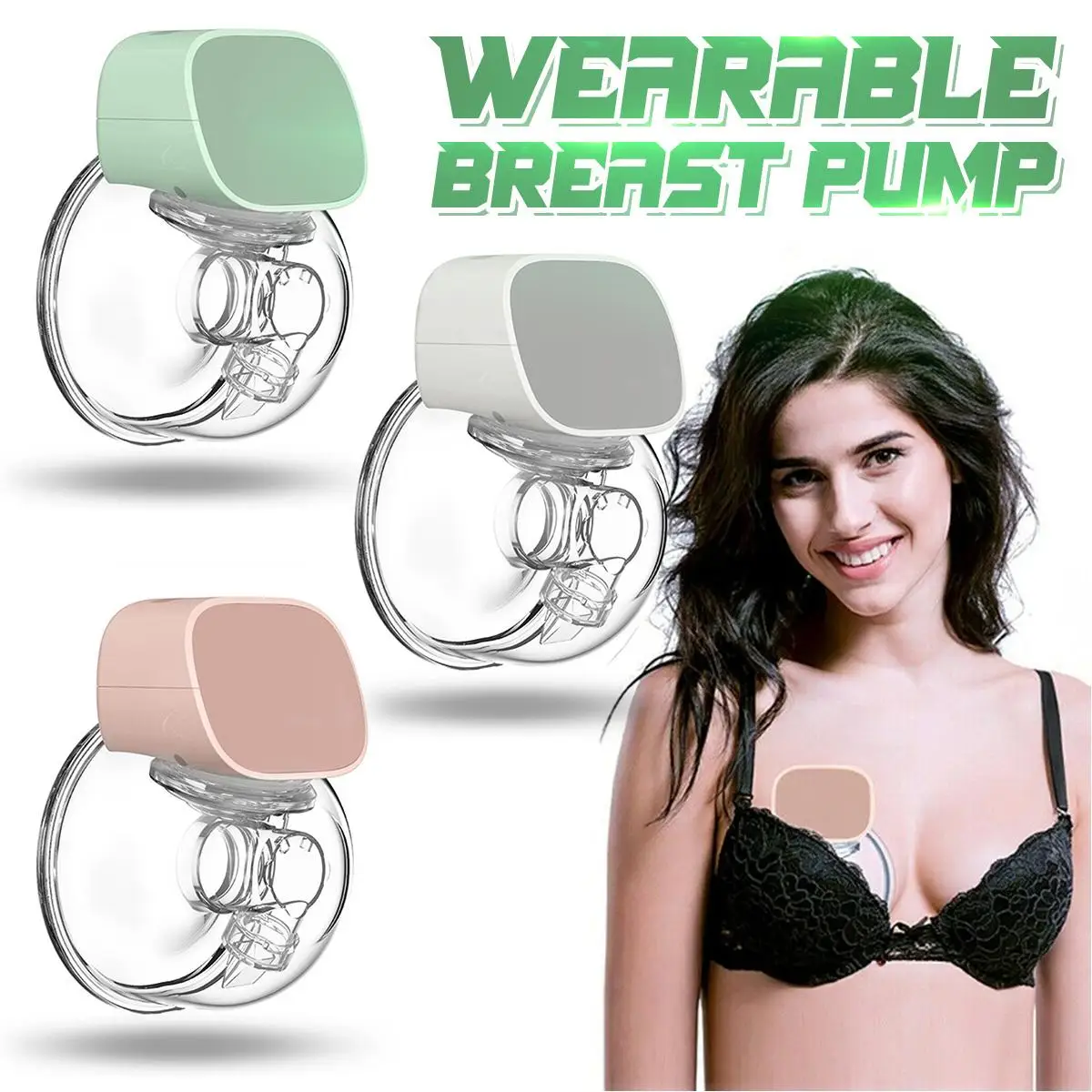 

Wearable Portable Electric Breast Pump USB Silent Hands-Free Automatic Milker Baby Breast-feeding Milk Extractor