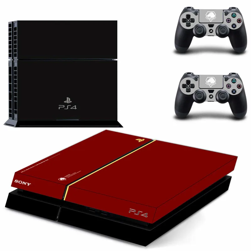 Металлическая шестерня твердая наклейка для PS4 s Play station 4 PS PlayStation консоль и чехол