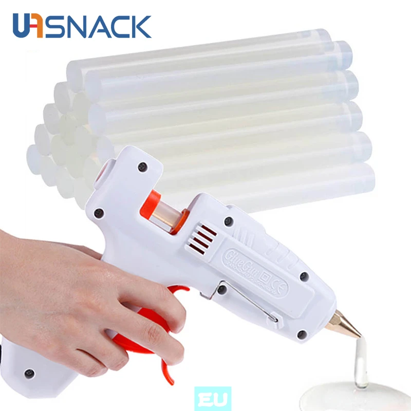 

80/120W Hot Melt Glue Gun with Industrial Glue Stick Mini Electric Heat Exchange Tool Silicone Gun Thermo Repair Heat Tools