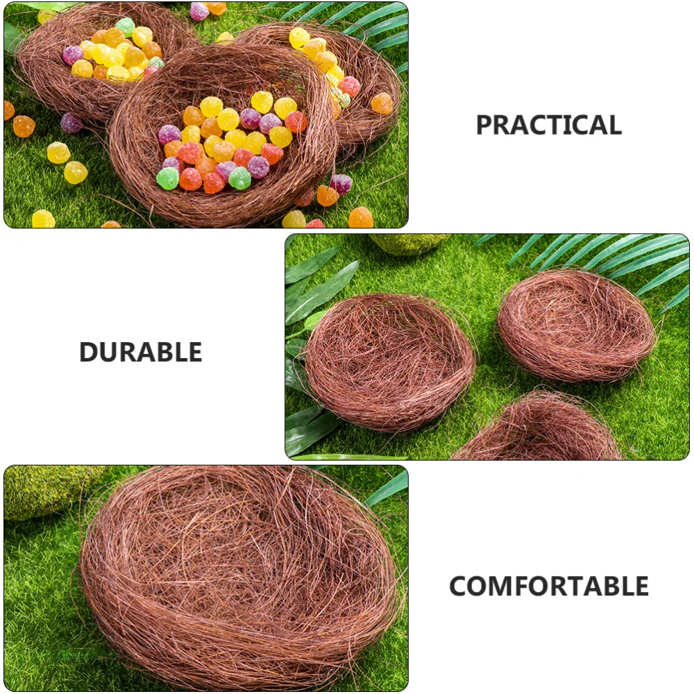 

10 Pcs Handmade Bird Nests Birds Nests Artificial Bird Nests Birds Perching Nest