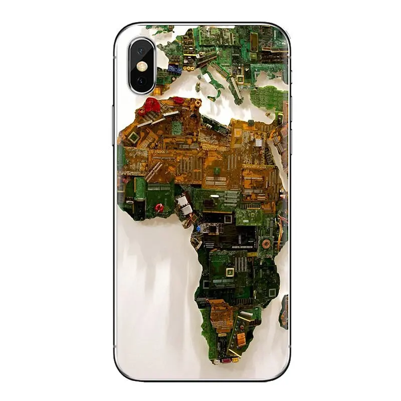 Материнская плата компьютера печатная ТПУ чехлы для huawei Honor 7X V10 6C V9 6A Play 9 mate 10 Pro Y7