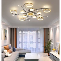 modern nordic led living room ceiling lamp chandelier simple bedroom dining room villa lighting fixture