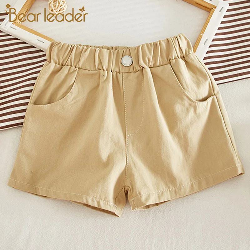 Bear Leader/шорты для девочек новые летние детские брюки модные однотонные леггинсы