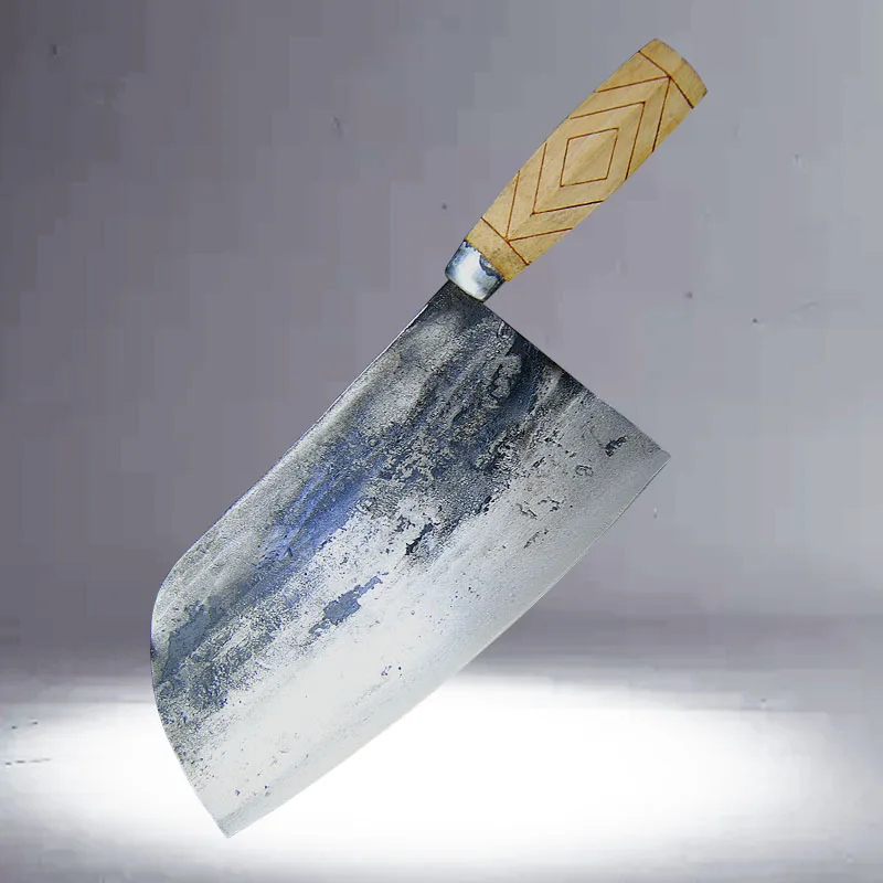 Кухонный нож большие круглые угловые лезвия 8 2 дюйма полностью кованый вручную