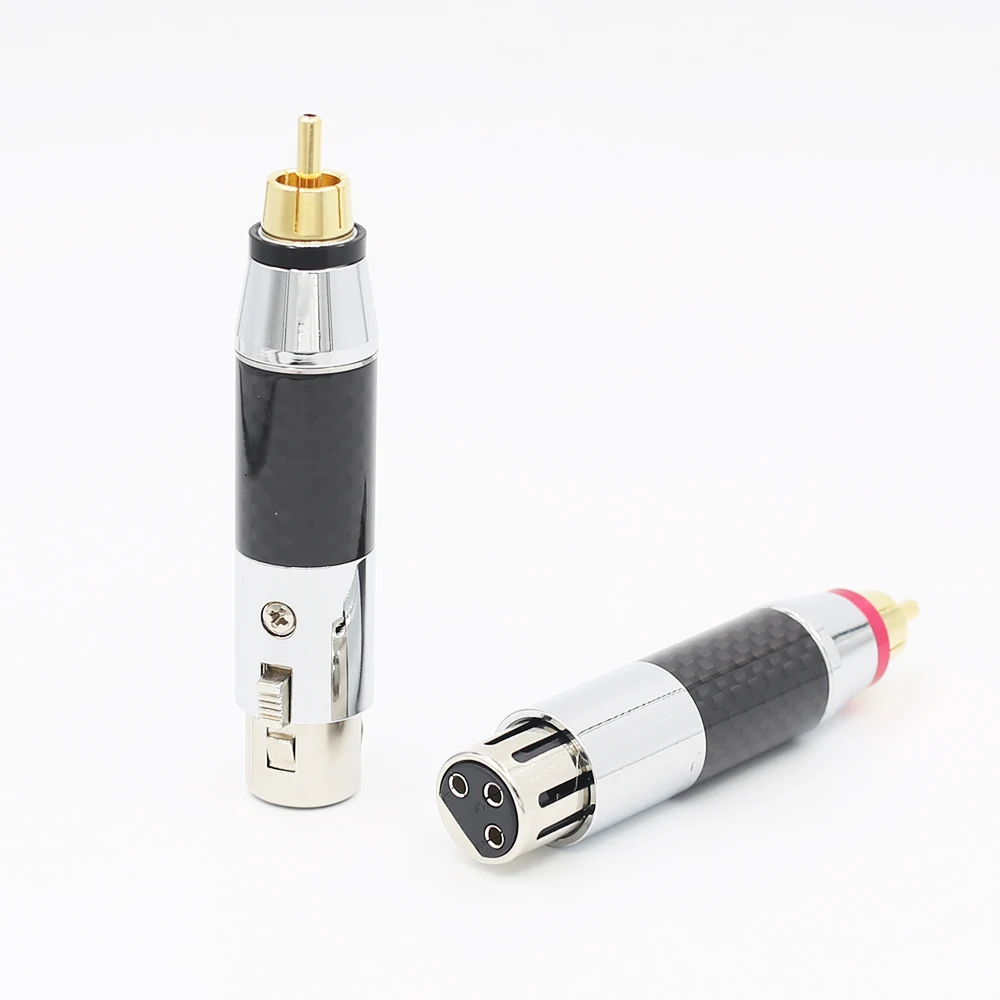 Audiocrast 2x XLR переходник для розетки с гнездом RCA золотым сбалансированным