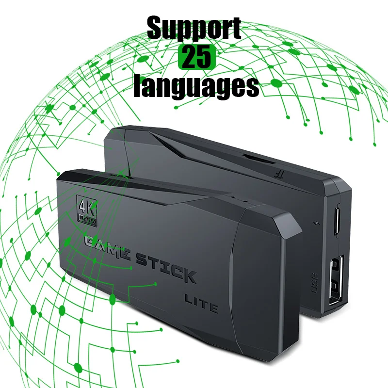 

Y3 Lite 10000 Games 4K Game Stick TV Video Game Console 2.4G Wireless Controller for PS1/SNES 9 Emulator Retro Console