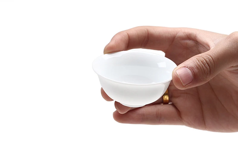 Gaiwan чайный сервиз высокого качества, 1 шт., gaiwan, 6 шт., чайный сервиз из белой кости