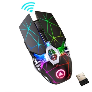 gaming mouse rechargeable wireless silent mouse led backlit 2 4g usb 1600dpi optical ergonomic mouse gamer desktop for pc laptop free global shipping