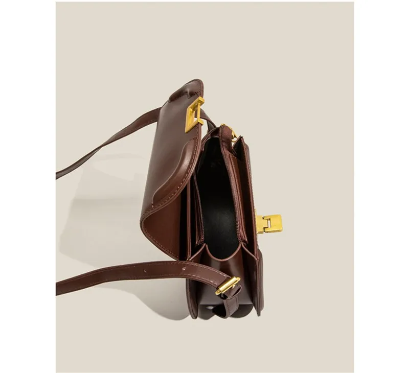 Maxdutti Ins Blogger Women's Bag Fashion Bags Messenger Saddle Bag Armpit Bag French Minority High-Grade Shoulder Bags Women's