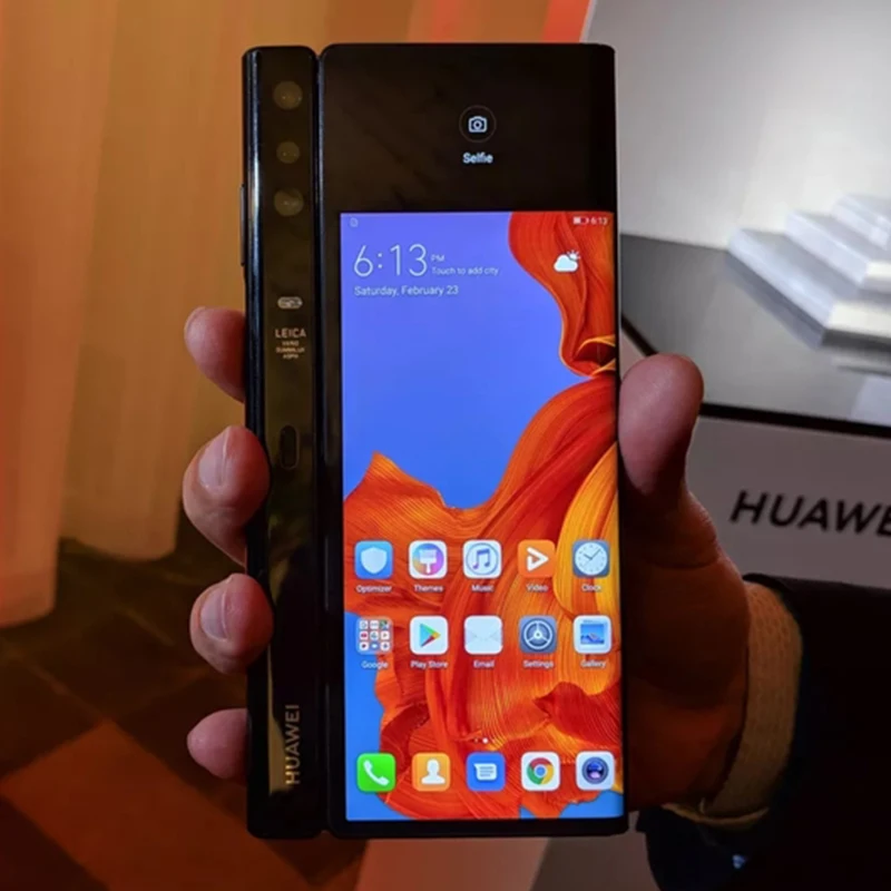 В, HuaWei mate X, сложенный экран, 5G, мобильный телефон Kirin 980 Balong 5000, Android 9,0, 8 Гб ram, 256 ГБ rom, 40.0MP, 5G, телефон