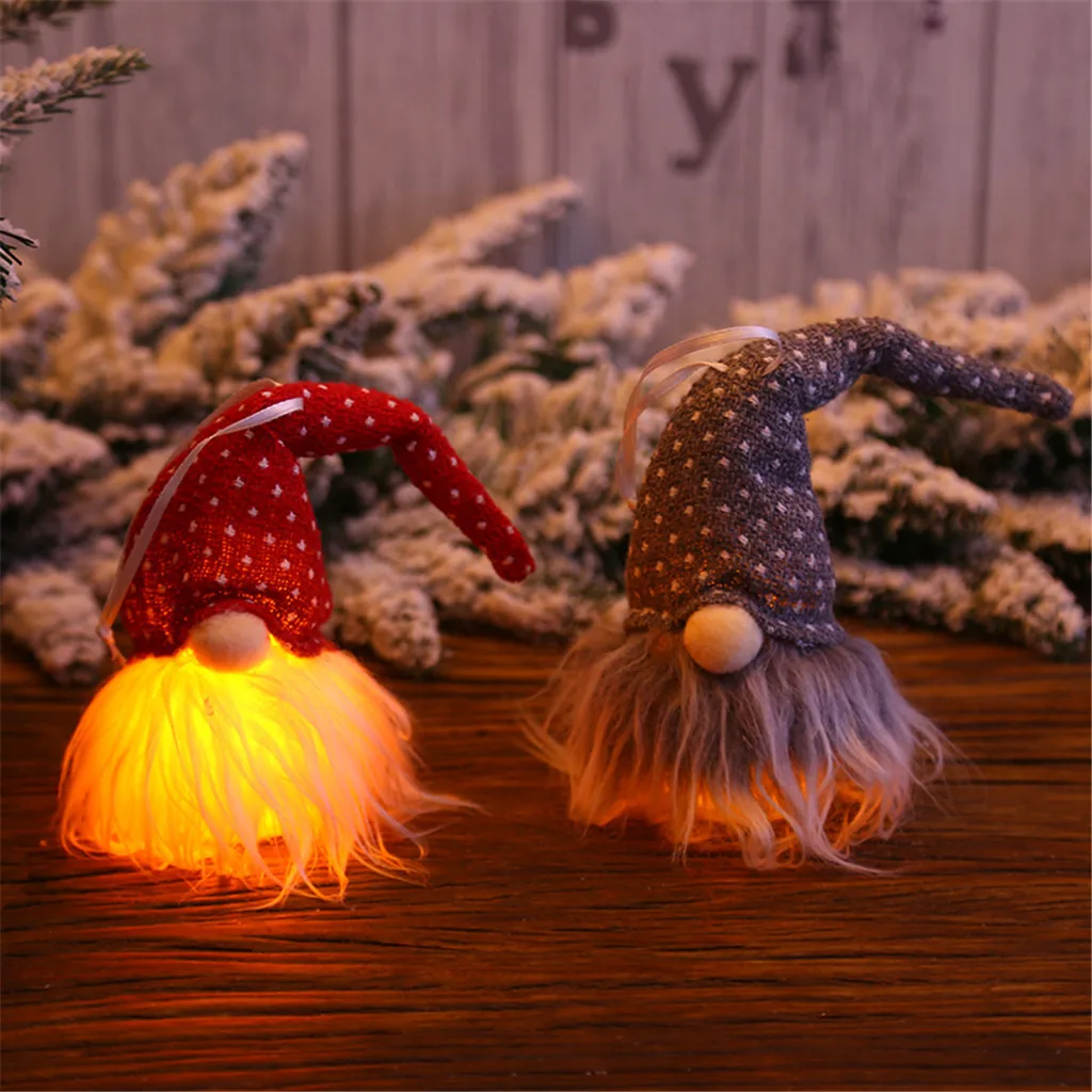 

Christmas Lighted Decoration Pendant Night Lights Home Furnishing 4PCS Fairy Bedroom Decor Christmas tree Hanging