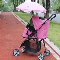 

H1 Dog Cat Out Pet Box Folding Stroller Ultra Light Portable Travelling Carrier Outdoor Three Wheeled Trolley