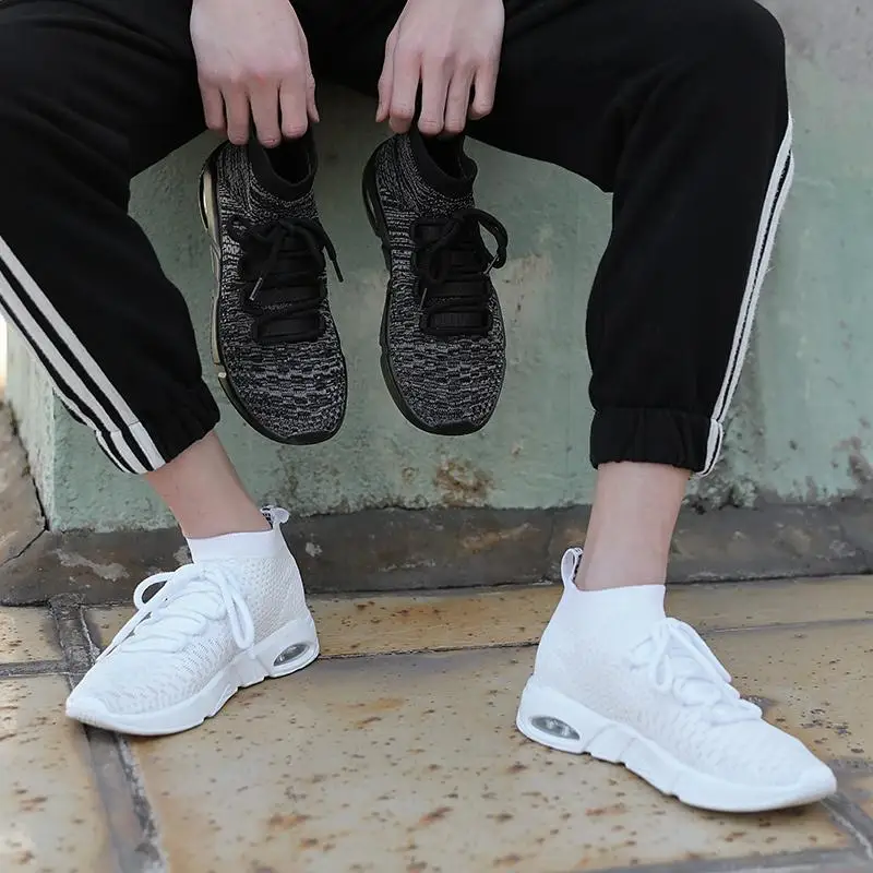 

2020 Hot Sale Mens Fashion Socks Shoes Man Sneakers Male Flying Weave Running Shoes Casual Walking Shoe Footwear Made In China