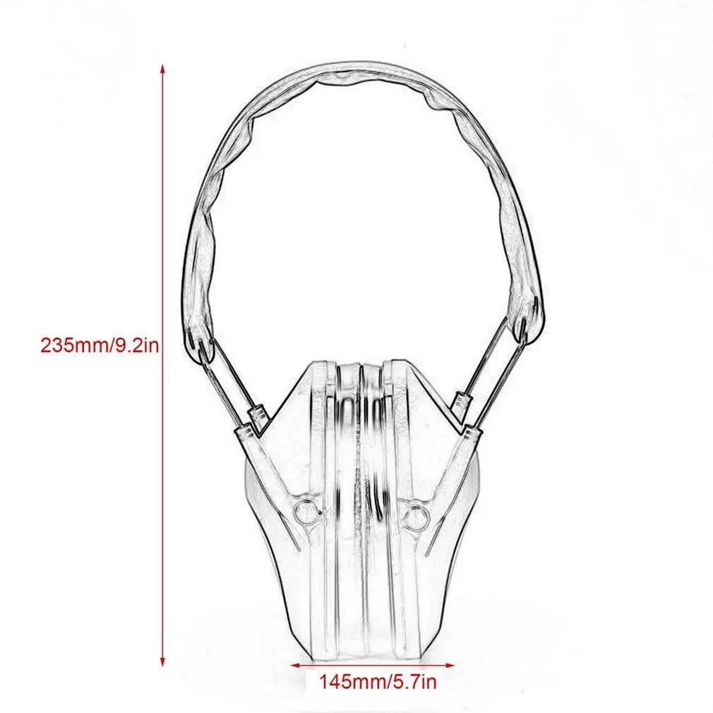 

Ear Protector Tactical Shooting Earmuff Adjustable Foldable Anti Noise Snore Earplugs Soft Padded Noise Canceling Headset Hot