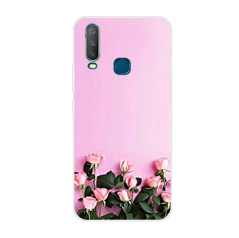 Оранжевый 6,35 ''для Vivo Y17 Y15 Y 12 y 3 чехол мягкий TPU телефон крышка для Vivo Y 17 Y 15 Y 12 y 3 задняя крышка чехол силиконовый Coque Cool Funda - Цвет: Оранжевый