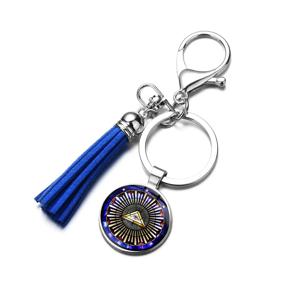 Азиатских в ретро-стиле с эмблемой масонство символ брелок Классический