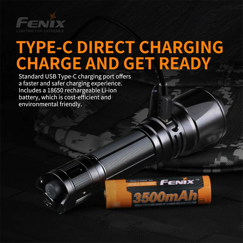Fenix TK26R выдающийся наружный Фонарик Max 1500lm Type-C зарядка с батареей 3500 | Лампы и